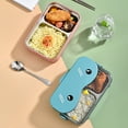 thumbnail image 5 of Dream Lifestyle 800ML Lunch Container Large Capacity Leakproof Stainless Steel Compartment Design Spoon Chopsticks Included Lunch Box for Office, 5 of 8