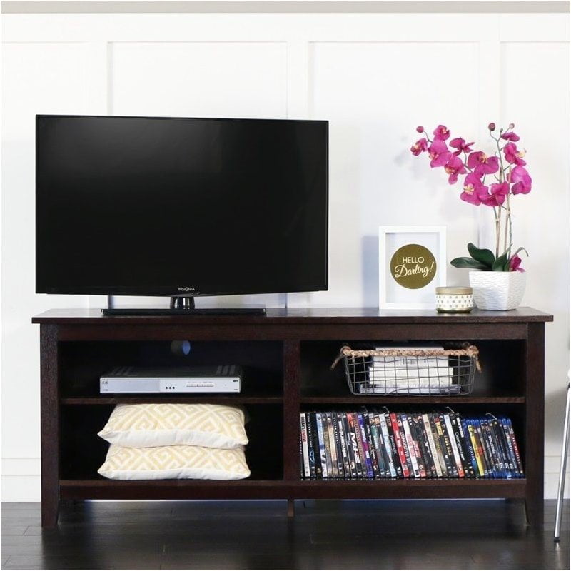Pemberly Row 58 Wood Tv Console In, Currituck Console Table
