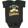 thumbnail image 3 of Inktastic Hanukkah Funny Here for Latkes Boys or Girls Baby Bodysuit, 3 of 5