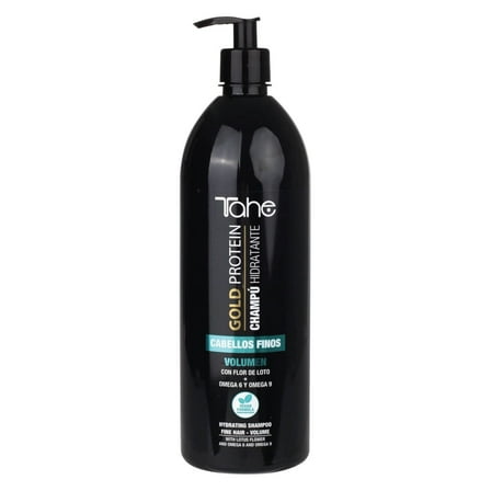 Tahe Gold Protein Shampoo for Fine Hair that Adds Volume, Hydration, and Revitalization, 1000ml