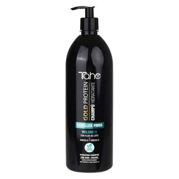 Tahe Gold Protein Shampoo for Fine Hair that Adds Volume, Hydration, and Revitalization, 1000ml