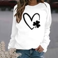 thumbnail image 1 of Haut à Col Rond Imprimé pour Femmes, Chandail à Manches Longues Confortable, Blouse, Chandail, 1 of 1