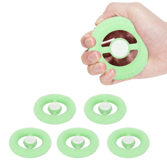5 Pcs Poignée Ronde Rotative, Anneaux de Poignée en Silicone pour Entraîneur de Doigts Jouet Cercle de Poignet pour Jeu Circulaire