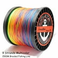 thumbnail image 1 of S9 Braid Line 9Strands Braided Fishing Line 1500m PE Multicolor Strong Strength Fishing Braid 20LB-200LB Carp Fishing Accessory MULTI 9X 1500M 170LB, 1 of 6