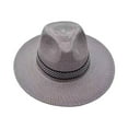 thumbnail image 1 of Mens Ladies Foldable Straw Panama Style Sun Hat Summer Beach Floppy Cap Lot, 1 of 1