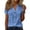 X433-Blue, variant on Button Down Shirts for Women Cotton Shirts Short Sleeve Dress Shirts Collared Blouses Work Casual Solid Tunic Tops