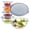 Clear Gray-5 Pack, variant on Mixing Bowls Minty Blue 5 Pack Kitchen Food Prep Storage