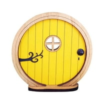 NSESSHome Mini Fairy Garden Door for Tree, Miniature Fairy Door for Fairytale Tiny House Doors, Bonsai Terrarium Micro Landscape Decoration Accessories