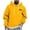 Yellow, variant on Riecok Mens Sweatshirt Drawstring Pullover Long Sleeve Tops with Pocket Versatile Sweat Shirts Beige 4XL