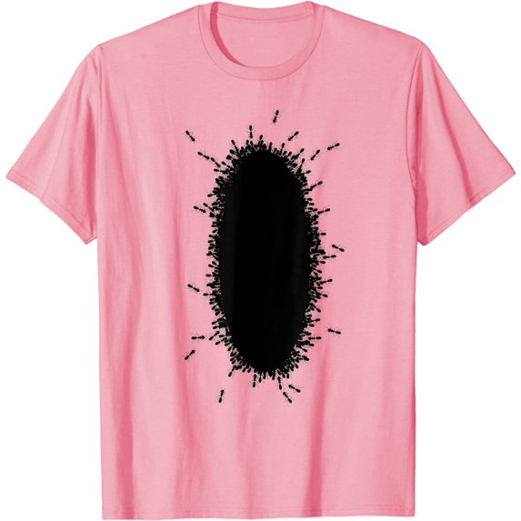 Black Ants Insects Forming Round Oval Fire Ant for Men Women T-Shirt