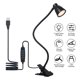thumbnail image 4 of Lámpara de escritorio Tomshine con clip, 5W 24LEDs, 3 tonos de luz ajustables, 10 niveles de brillo, memoria de configuración, temporizador de apagado automático, cuello flexible y alimentación USB,, 4 of 6