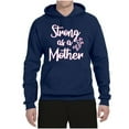 thumbnail image 2 of Wild Bobby, Strong as a Mother Mother's Day Unisex Hoodie Sweatshirt, Navy, X-Large, 2 of 6