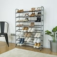 thumbnail image 4 of Mainstays 8 Tier shoe rack,40 Pairs, Good for Sneakers, Heels, Boots, Shoes, Grey, 4 of 7