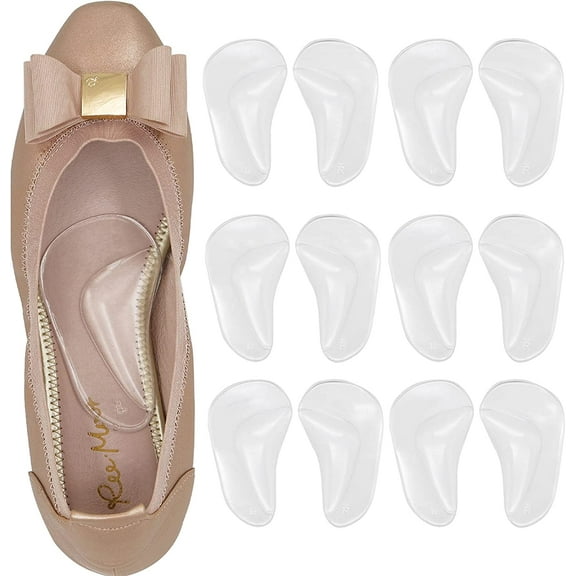 Arch Support Insoles for Women,Gel Arch Support Cushions for Men & Women,Arch Cushion Inserts,Arch Support Pads(6 Pairs)