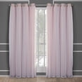 thumbnail image 3 of Cortinas TOWN & COUNTRY LUXE Talia de doble capa, 52 x 213 cm, color rosa, 3 of 9
