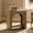 Brown, variant on Fnova Farmhouse End Table with Storage, Modern Arched Wooden 2-Tier Side Table Nightstand Bedside Table Accent Table with Open Shelf, Easy Assembly, for Living Room, Bedroom, Entryway, Small Space