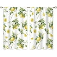 thumbnail image 6 of Lemon Fruit Small Kitchen Curtains Green Yellow Leaf Summer Window Treatment Tropical Cafe Short Window Curtains for Bathroom Dining Laundry Room Floral Flower Treatment Drapes 27.5x39 inch, 6 of 6