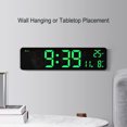 thumbnail image 3 of Bedroom Clock, 10in Display Green Backlit Digital Alarm Clock  For Office, 3 of 8
