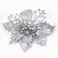 thumbnail image 5 of Christmas Flower Decorations Glittering Hollow Poinsettia Xmas Tree Wreath Hanging Ornaments For Home Party Holiday Decor 10cm, 5 of 5