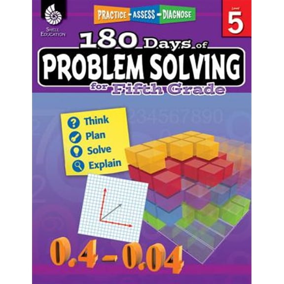 Pre-Owned 180 Days of Problem Solving for Fifth Grade: Practice, Assess, Diagnose (180 Days of Practice) Paperback