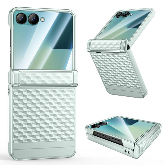 Funda para teléfono VEGO Z Flip 7 Slim a prueba de golpes, color verde menta