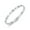 Silver, variant on Luxury Heart-shaped Cubic Zircon Bracelet Stainless Steel Cuff Bangle For Women-Rose Gold