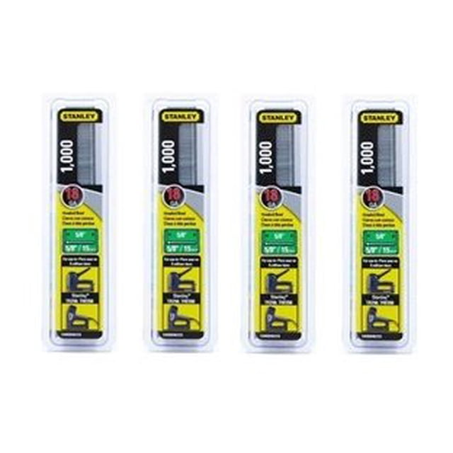 Brad Nails Stanley SWKBN625S, 1000 5/8 pulgadas, paquete de 4