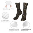 thumbnail image 3 of Xecao Bottles Print Fashion No Heel Casual Crew Socks Cushioned Breathable for Men Women - Moisture wicking,Not easy to fade Suitable for daily, 3 of 7