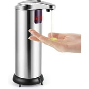 Automatic Soap Dispenser, Automatic foaming soap Dispenser, Touchless Soap Dispenser Stainless Steel, Adjustable Dispenser with Infrared Sensor and Waterproof for Bathroom Kitchen Restaurant Hotel