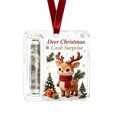thumbnail image 5 of Christmas Cash Gift Ornament, Acrylic Money Holder with Reindeer Portrait Design for Xmas Tree Decor, 5 of 6