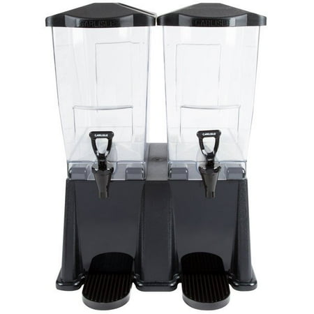 Carlisle 1085103 TrimLine 3 Gallon Black Double Premium Beverage / Juice Dispenser