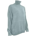 thumbnail image 4 of Women‘s Oversized Long Turtleneck Tunic Long Batwing Sleeve Pullover Knit Sweater, 4 of 6