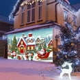 thumbnail image 4 of 8X7 ft Christmas Garage Door Banner, Large Christmas Garage Decoration Backdrop Xmas House Santa Claus Snowman Gift Garage Door Cover Holiday Outdoor Banner Winter Backdrop Background, 4 of 5