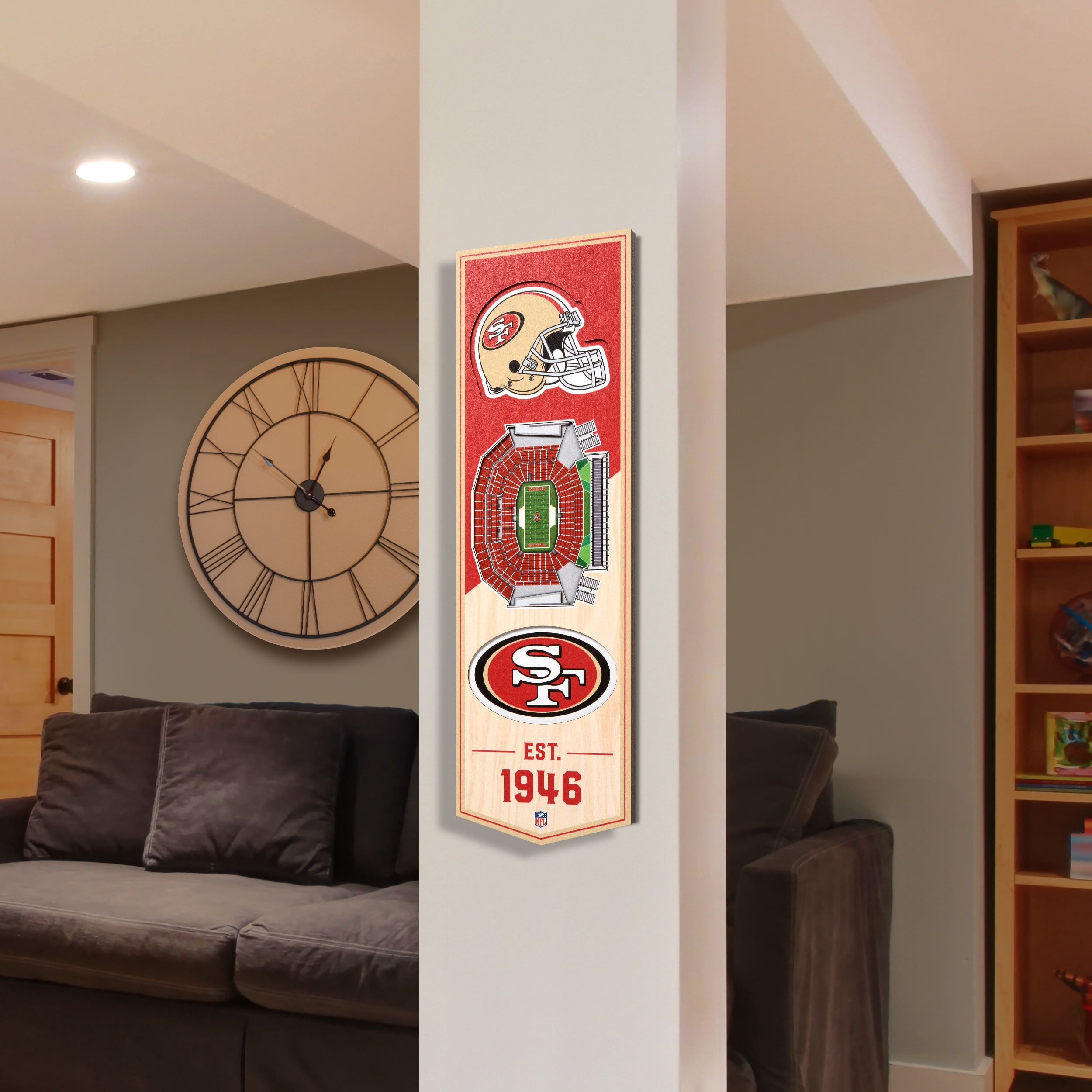 49ers 6'' x 19'' 3D StadiumView Banner