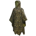 thumbnail image 1 of MIASHUI Waterproof Rain Poncho Lightweight Reusable Hiking Hooded Coat Jacket for Outdoor Activities,Multicolour,One Size, 1 of 5