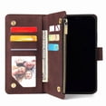 thumbnail image 3 of Funda tipo billetera oso de fresa compatible con iPhone 12 Pro Max 6.7 pulgadas rojo vino, 3 of 5