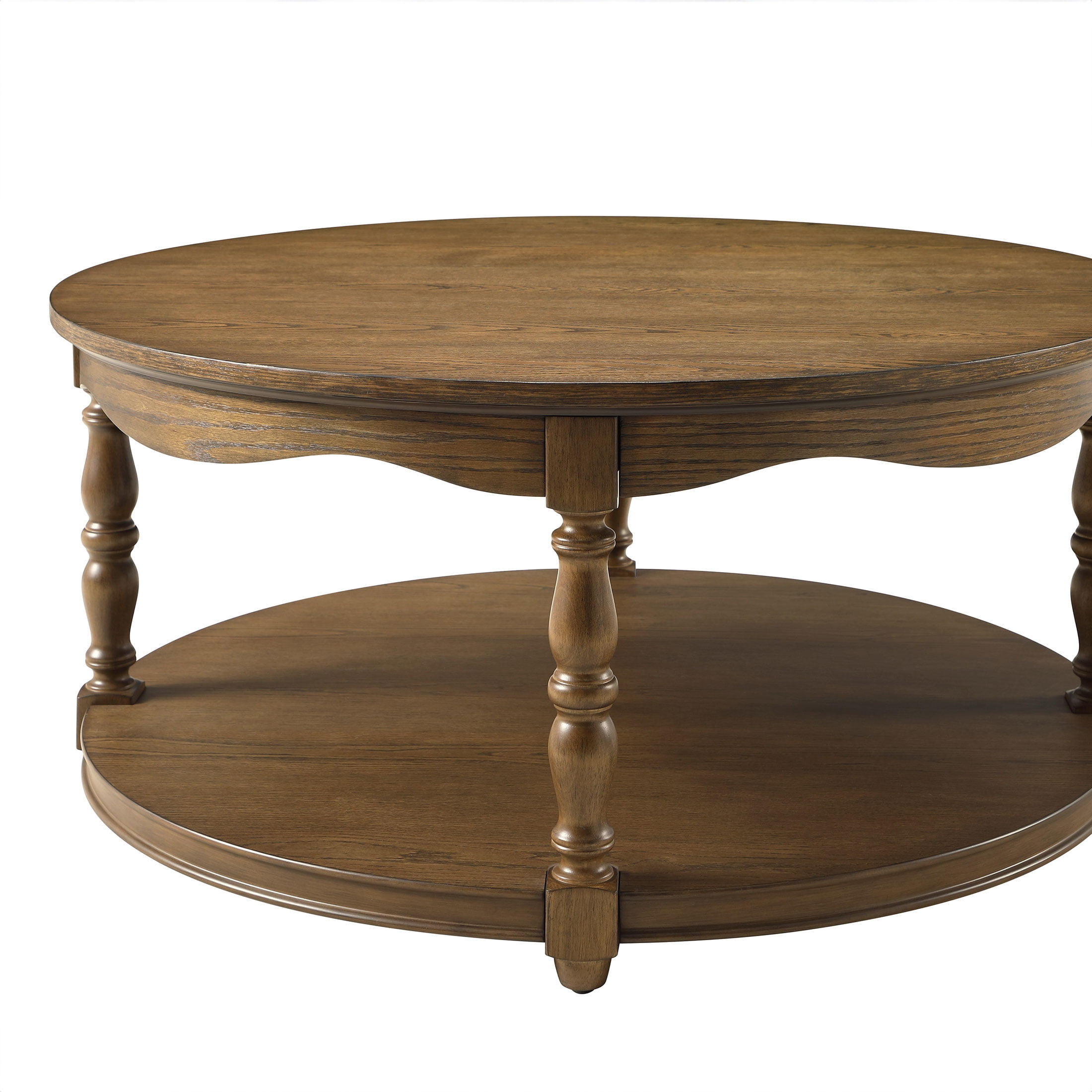 The Pioneer Woman Helen Round Coffee Table, Heirloom Brown