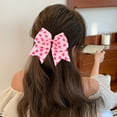 thumbnail image 6 of HongHeng 1Pc Large Cheer Bows Hair Bows Girls Cheerleading Bows Bulk Elastic Band Ponytail Holder for Teen Girls College Sports Competition, 6 of 6