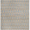thumbnail image 2 of SAFAVIEH Cape Cod Keila Geometric Area Rug, Light Blue/Gold, 6' x 6' Square, 2 of 8