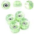 thumbnail image 6 of MAGIDEAL 4 Pieces Skateboard Wheels Longboard Wheels Transparent PU Luminous Smooth Parts Green, 6 of 8