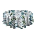 thumbnail image 5 of Pioneer Flower Floral Print Pattern Round Tablecloth 60"x60",Wrinkle Wipeable Table Cloth for Kitchen Dining Room Picnic Patio Party, 5 of 6
