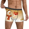 thumbnail image 2 of Kdxio Men's Boxer Briefs with Christmas Snowman Gift Print - Comfortable and Breathable Underwear for Everyday Wear, 2 of 7