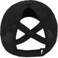 thumbnail image 4 of Womens Criss Cross Ponytail Baseball Cap Adjustable High Messy Bun Ponycap Quick Drying Hat-DF, 4 of 5
