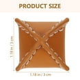 thumbnail image 2 of Mobutofu 4Pcs Khaki Square Coat Buttons Reusable Decorative Accessories for Jackets and Sweaters, 2 of 5
