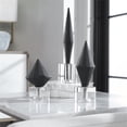 thumbnail image 5 of Maklaine Stone and Crystal Sculptures in Elegant Black (Set of 3), 5 of 5