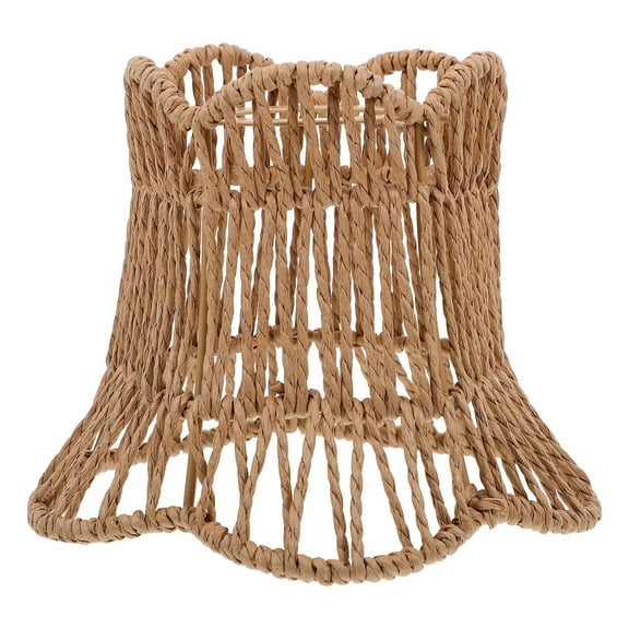 Masteelf Vintage Woven Lampshade Rustic Light Cover Hotel Lamp Shade for Bedroom