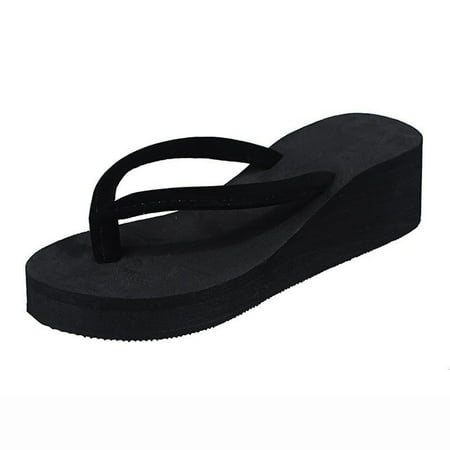 

Flip Flop Slippers Women Ladies Platform Wedges Bohemian Beach Shoes Slippers Sandals