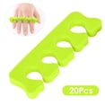 thumbnail image 3 of Separadores de dedos de espuma EVA para manicura, 20 piezas (10 pares) en color verde, suaves y cómodos para uso profesional y personal., 3 of 7