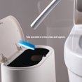 thumbnail image 4 of Cepillo para inodoro con cabezales de cepillo desechables para inodoro con soporte para suministros de limpieza, 4 of 6