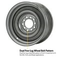 thumbnail image 4 of Smoothie 14x6 Plain Steel Wheel, 5 on 4.5/4.75, 3.75 BS, 4 of 6